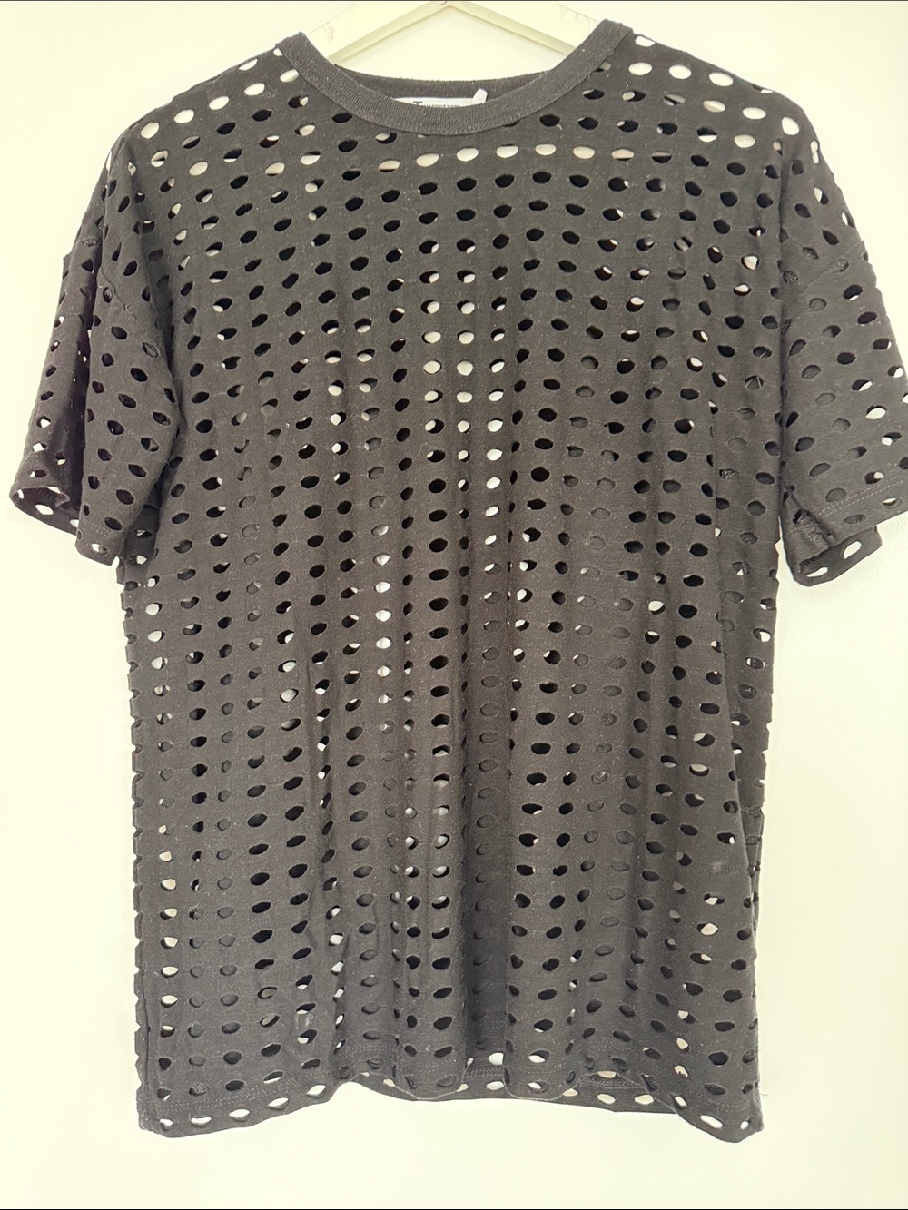 Alexander Wang Black Hole-Pattern Crewneck Oversized T-Shirt